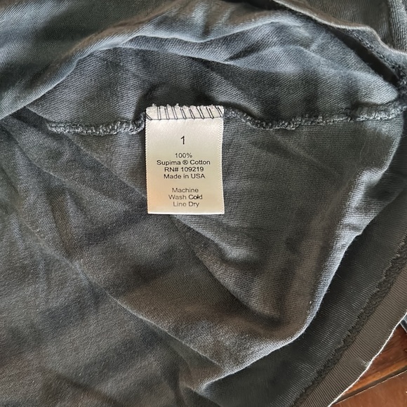 Marika Charles long sleeve v-neck T-shirt in indigo size 1 - Picture 6 of 7